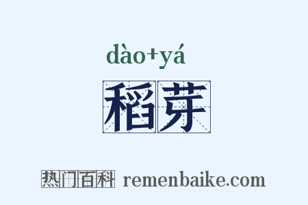 稻芽是什么意思的图片